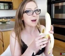 Geeky stepdaughter gets dicked by her horny stepdaddy