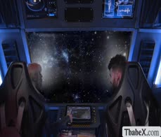 Space TS Brittney Kade analed by her partner