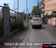 Amateur Thai teen cutie picked up in a mall and taken home for sex massage