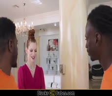 Wife caught by husband having threesome with black handyman