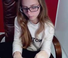 Shy nerdy teen 'mia' reveals her lush breasts