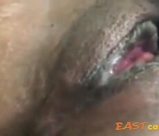 Slut cums, squirts, and beats tits