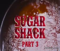 Gays Olivier Robert and Clark Delgaty anal fuck outdoors at snow