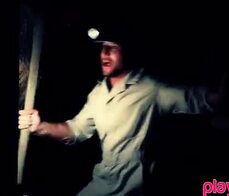 Miner chick gets fucked after a cave in