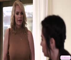 Lesbian stepmom ass licking big tits teen stepdaughter