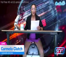 Camsoda - Spex babe rides sybian live on cam