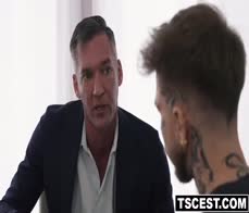 Atlas Alexander gay pussy getting nice and wet from his stepdads tongue