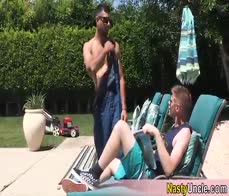 Sometimes the gardener guy is just too sexy to resist Who cares about the lawn