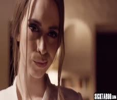 Obedient small tits teen secretary Jill Kassidy fucks kinky big cock boss