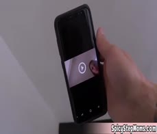 Bronze skinned stepmom Mercedes sent me a sexy selfie then asked me to visit her in her bedroom