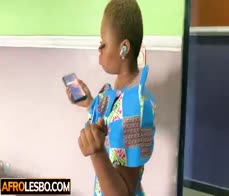 Amateur African lesbians Pearl B and Sexy enjoying the forbidden fruit