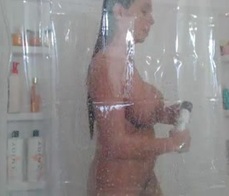  Ariella Ferrera in a warm shower