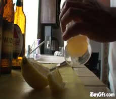 Horny POV MILF titty fucks cock