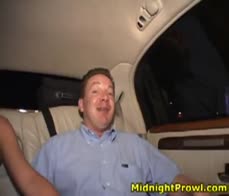 Cum slut sucking dick in the back of car