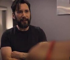 Escort sucks and fucks freak client next to his wife