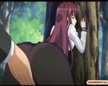 Hentai schoolgirl fucked in the forest | Cumlouder.com