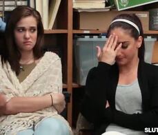 Luscious hot Peyton and Sienna getting fucked by huge dick