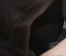 Baby girl sucking daddy