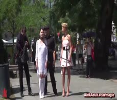 A petite Italian Rebecca Volpetti is fucked and degraded in a tavern