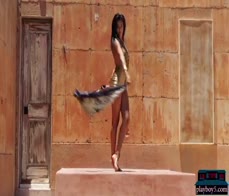 Petite latina from Costa Rica Katherinne Sofia strips naked and shows all