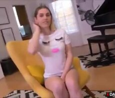 Horny teen stepdaughter fucks with stepdad POV style