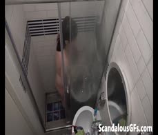 Video of my nude stepsis taking a long rejuvenating hot water shower