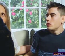 Busty blonde MILF got fucked rough in the kitchen