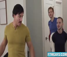 FTM boy tag teamed by his uncle Dylan Tides and dad Reese Rideout!