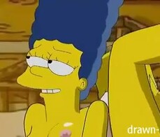 Homer y Marge Simpson follando