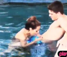 Big tits nice tattoo and outdoor quickie fuck