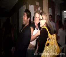 Partying teen lesbians eat pussy