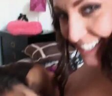 Girlfriend and her BFF please the boyfriend in a threesome