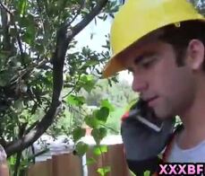 Teen chicks saving the trees via fucking the woodcutter