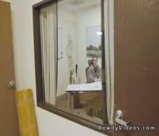 Gay rimjob and anal sex in the office during working time