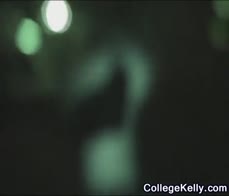 Amatur coed blonde teen sneaking around