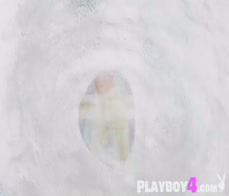 Big ass teen model posing and striptease and babe revealed her hot body