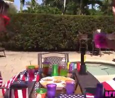 Teens latinas celebrate independence day with fucking