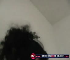 Cute brunette teen sucks on horny dick