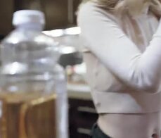 Babysitter teen fuck while on the phone with boyfriend