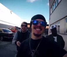 BUMS BUS - Wild interracial bus fuck with lovely German brunette teen