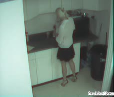 Staff caught fucking in the kitchenette