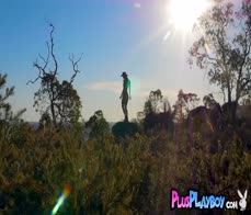 Stunning all natural European curvy MILF model Miluniel Louis with Playboy