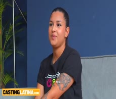 Hot amateur latina Matea Pemon convincing the producer on his big cock