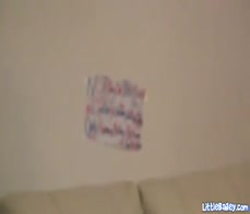 Petite teen takes hard cock in her pussy