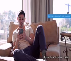 Muscle suspect anal fucks handsome cop in his bedroom