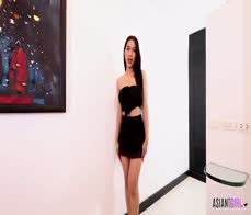 ASIANTGIRL - Meena Striptease In Her Sexy Black Dress