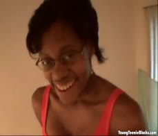 Hot ebony teen fucked after sucking on cock