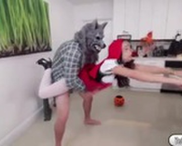Big Bad Wolf - The Big Bad Wolf fucks a grown up Little Red Riding Hood | Cumlouder.com