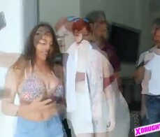 Dirty daddies swap their horny teens during the holiday