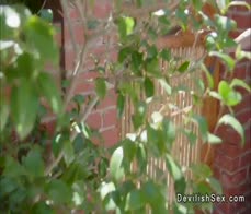 Husband lets wife cheat on him with stranger outdoors